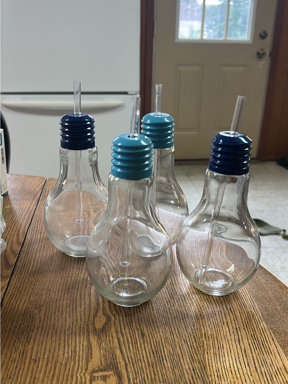 Glass Lightbulb-Shaped Drinkware